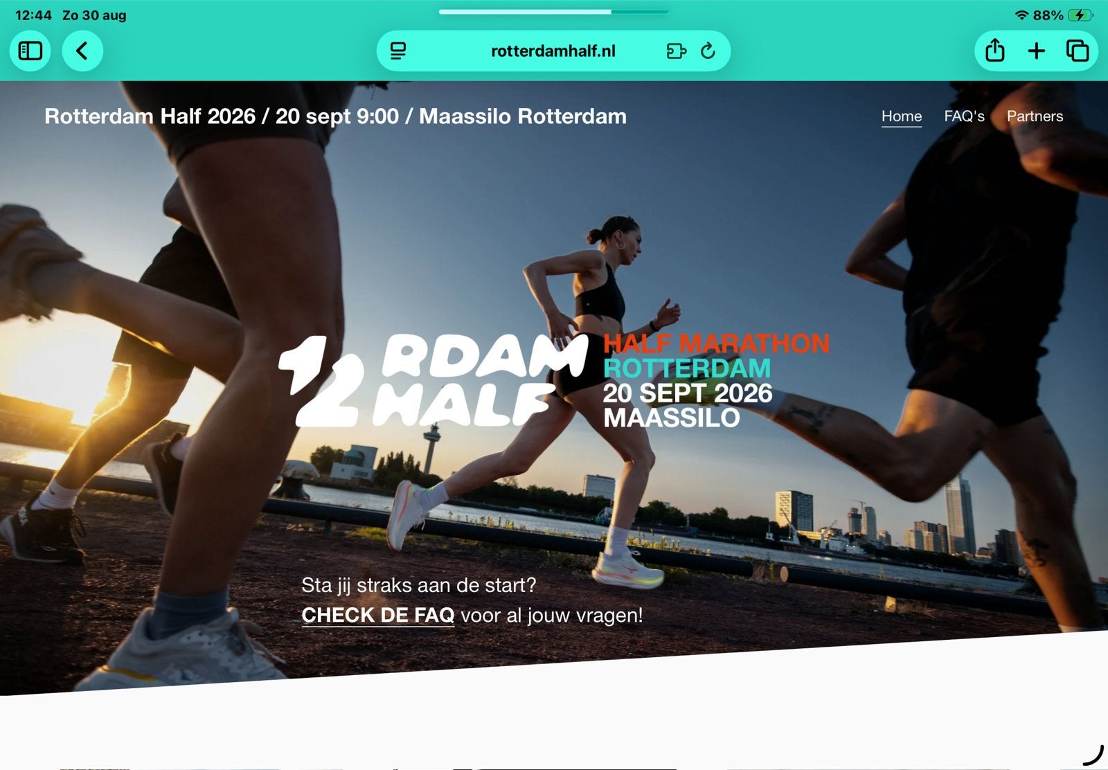 Start bewijs halve marathon Rotterdam 2026, Tickets en Kaartjes, Eén persoon, April