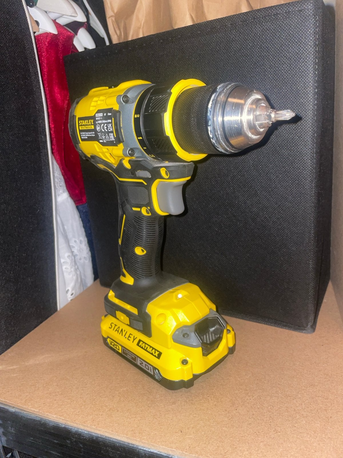 Stanley Fatmax V20 Accuboormachine - Zo goed als nieuw, 600 watt of meer, Variabele snelheid, Verzenden, Zo goed als nieuw