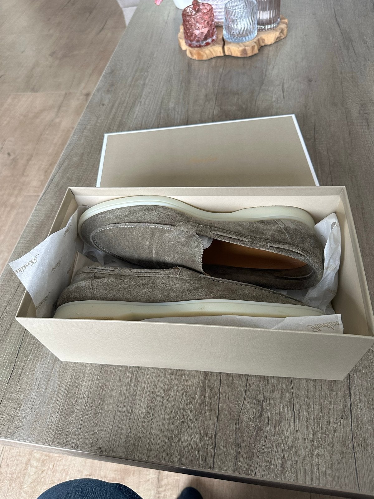 Originele instappers, één keer gedragen, maat 42, Kleding | Heren, Schoenen, Ophalen, Zo goed als nieuw, Overige kleuren, Loafers