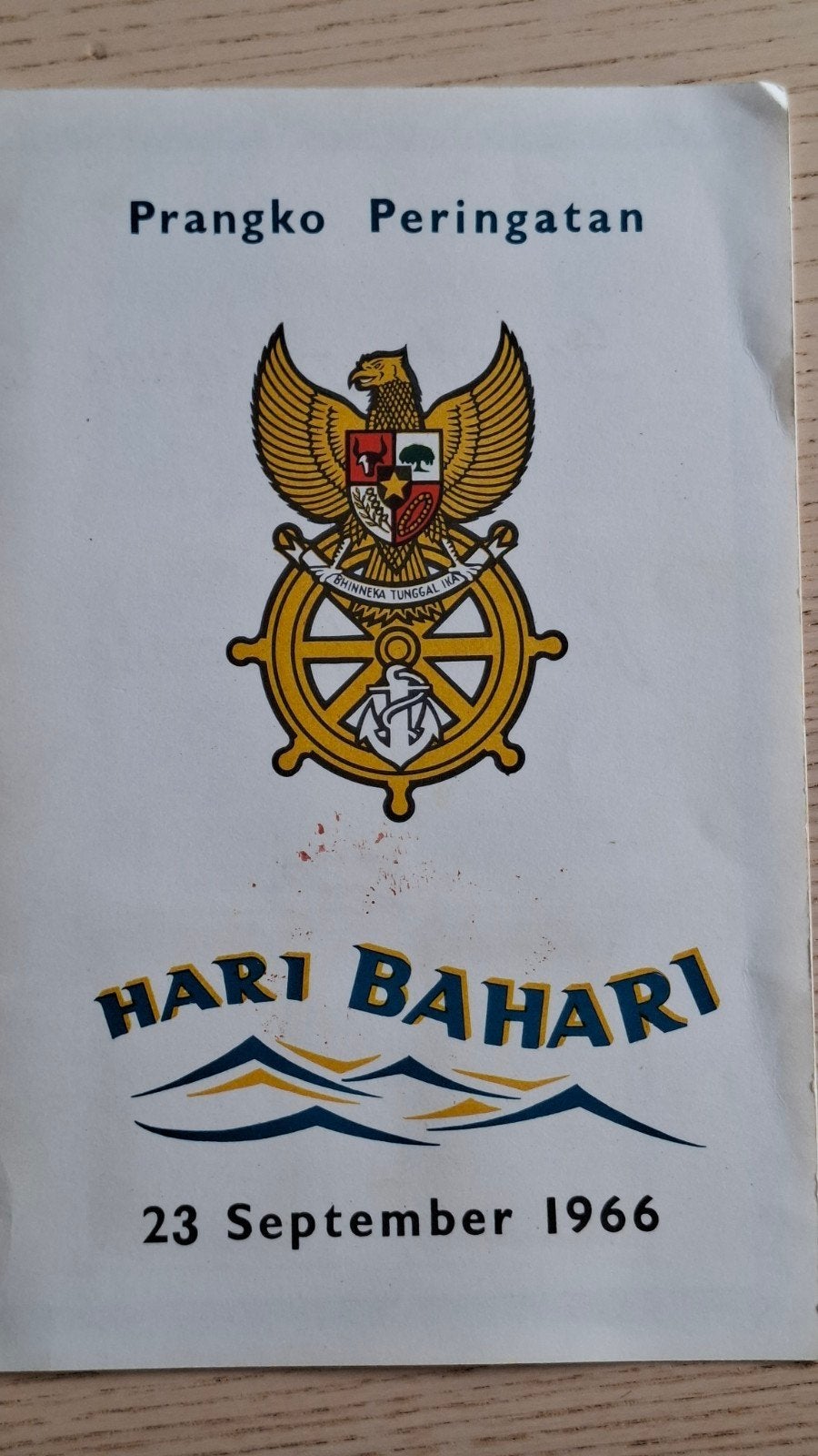 Mapje postzegels Indonesië - Hari Bahari 1966, Ophalen of Verzenden