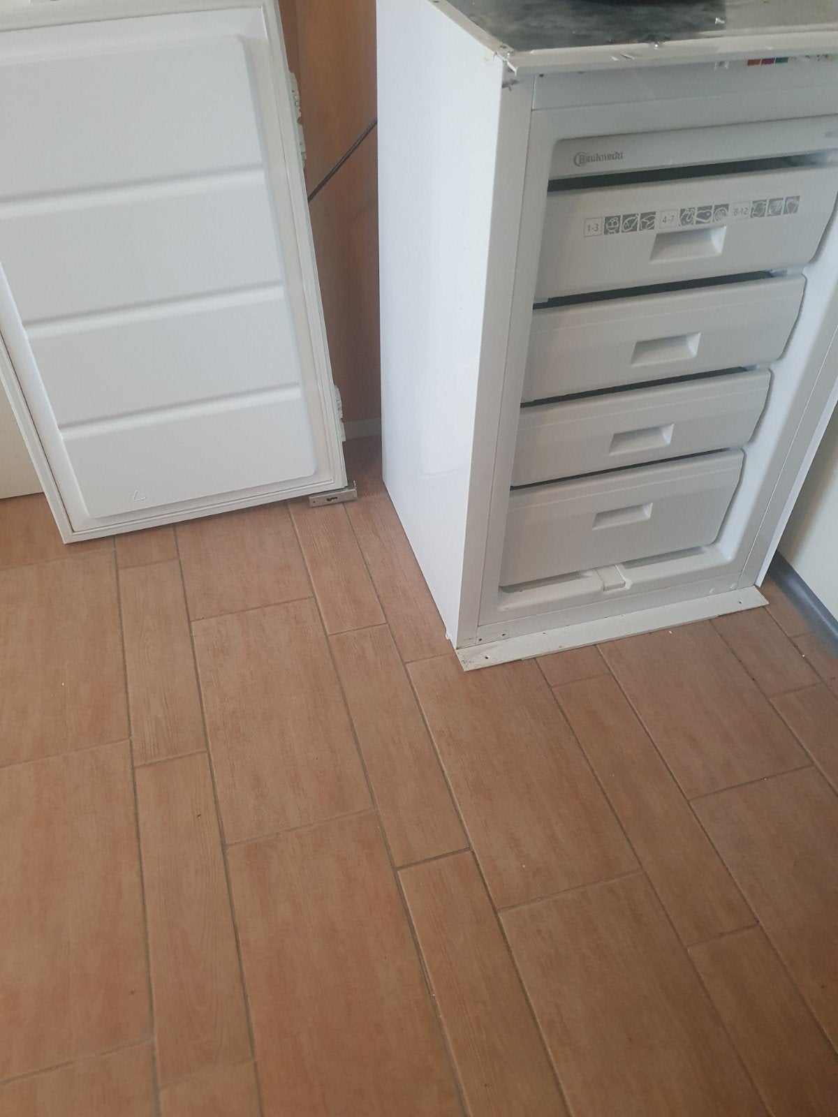 Bauknecht Inbouw Diepvries, Gebruikt, Minder dan 60 cm, Ophalen of Verzenden, Inbouw