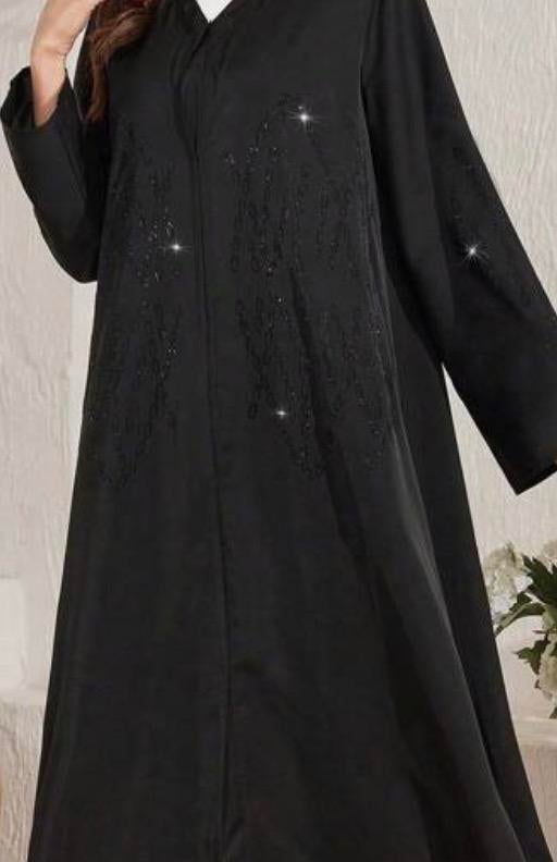 Mooie zwarte abaya abiye kaftan kimono maat xl, Ophalen of Verzenden, Zo goed als nieuw, Zwart, Jurk