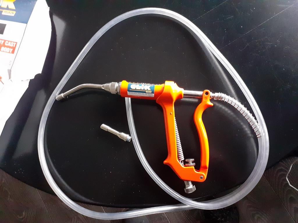 Automatische  spuit gebruik bij schapen en vee, Ophalen, Nieuw