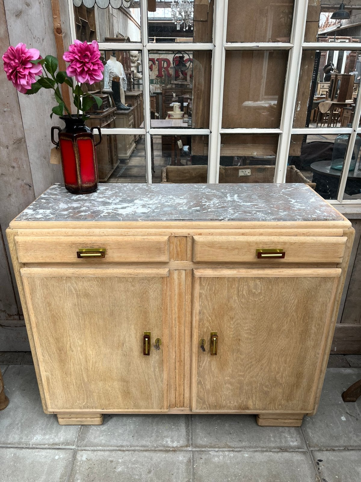 Vintage meubel, Ophalen, 100 tot 150 cm, Zo goed als nieuw, Nb
