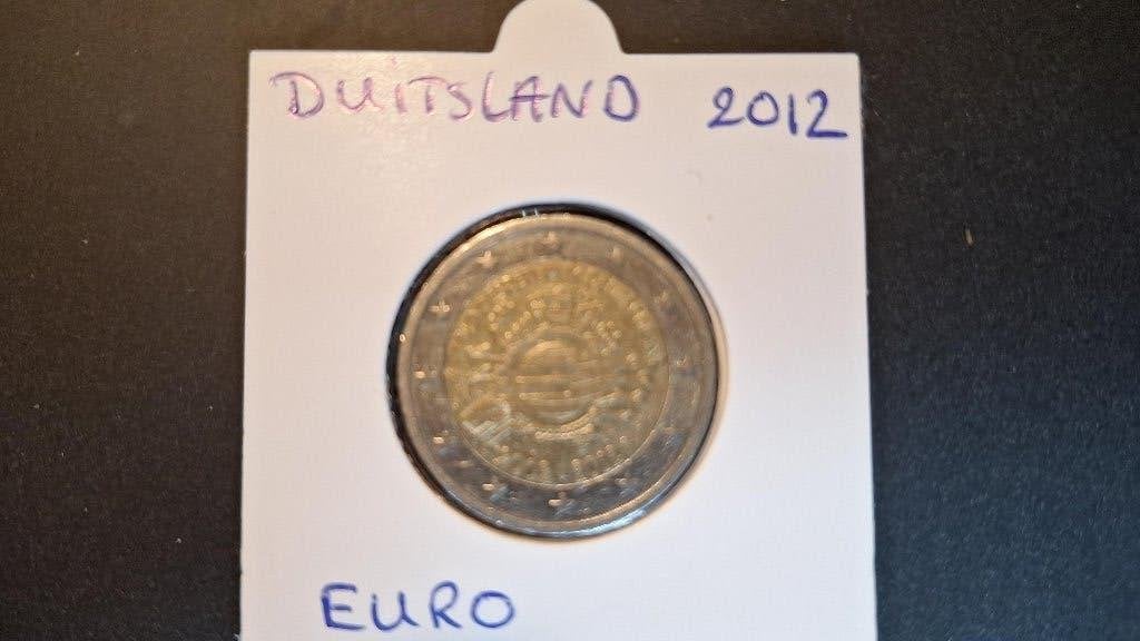 2 Euro munt Duitsland 2012 "Euro", Ophalen of Verzenden, Duitsland, 2 euro, Losse munt