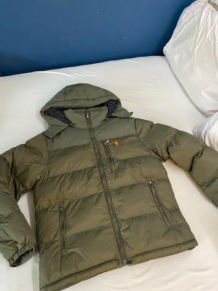 Polo Ralph Lauren Puffer Jas Maat L, Ophalen of Verzenden, Zo goed als nieuw, Maat 52/54 (L), Groen