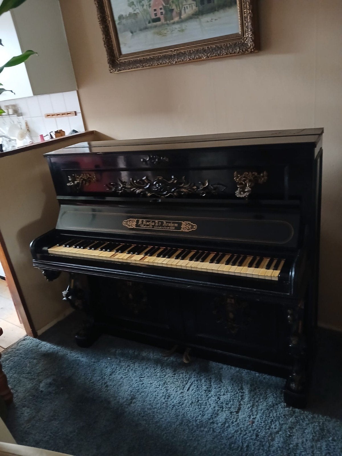 Honky Tonk Piano, Ophalen, Gebruikt, Zwart, Piano