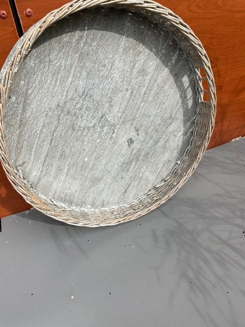 dienblad rond, Huis en Inrichting, Ophalen, Overige materialen, Gebruikt, Decoratieve rand