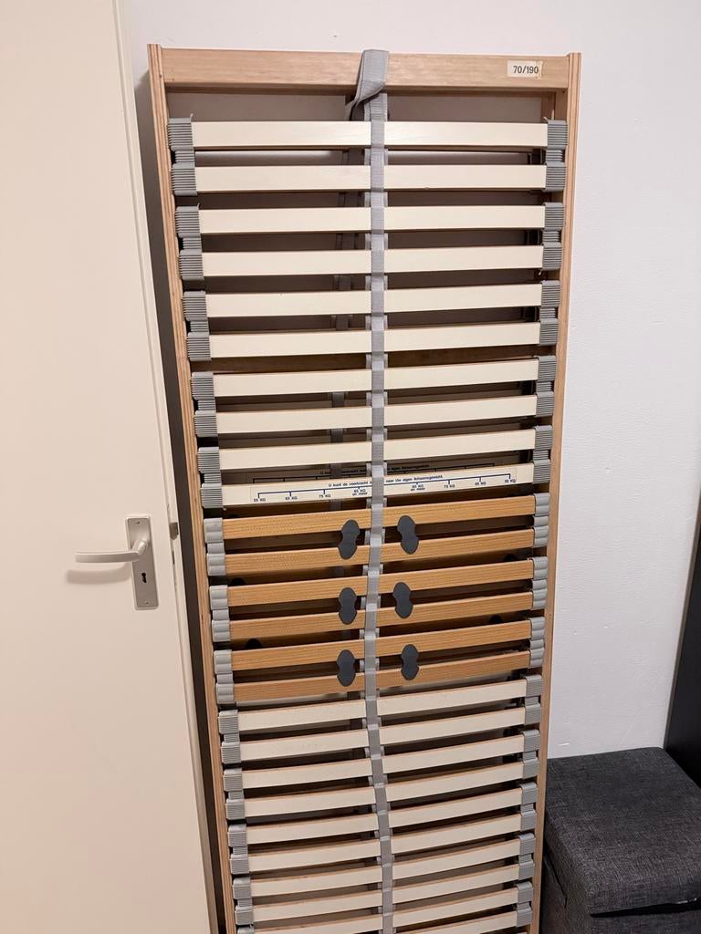 Lattenbodem 70x190 cm - Verstelbaar, Huis en Inrichting, Slaapkamer | Matrassen en Bedbodems, Gebruikt, Bedbodem, Eenpersoons