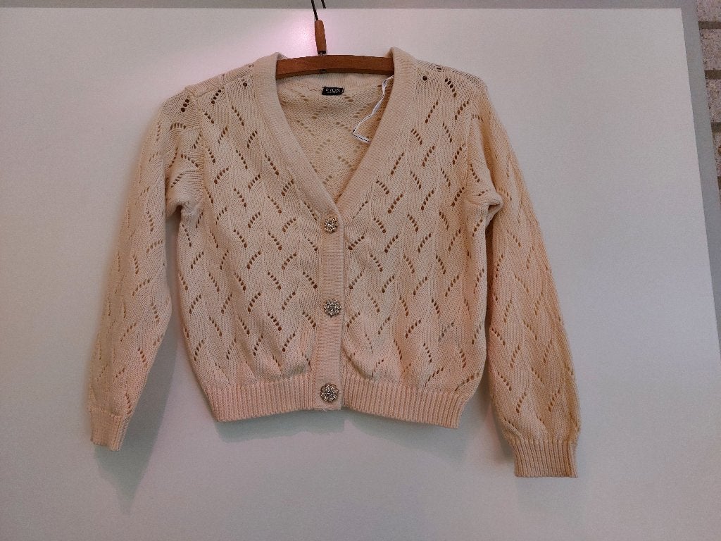 Nieuw vestje, creme kleur mt 98-104, Ophalen of Verzenden, Nieuw, Meisje, Trui of Vest