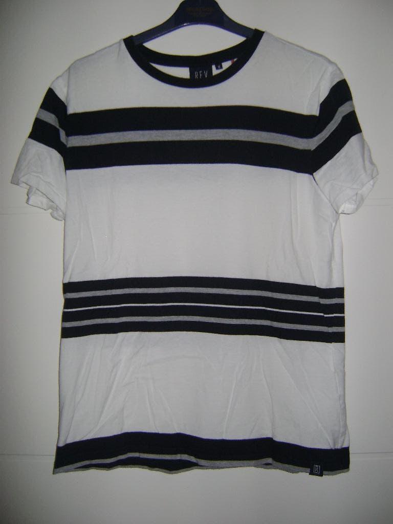 Zwart wit grijs gestreept t-shirt maat M, Ophalen of Verzenden, Gedragen, Maat 48/50 (M), Zwart