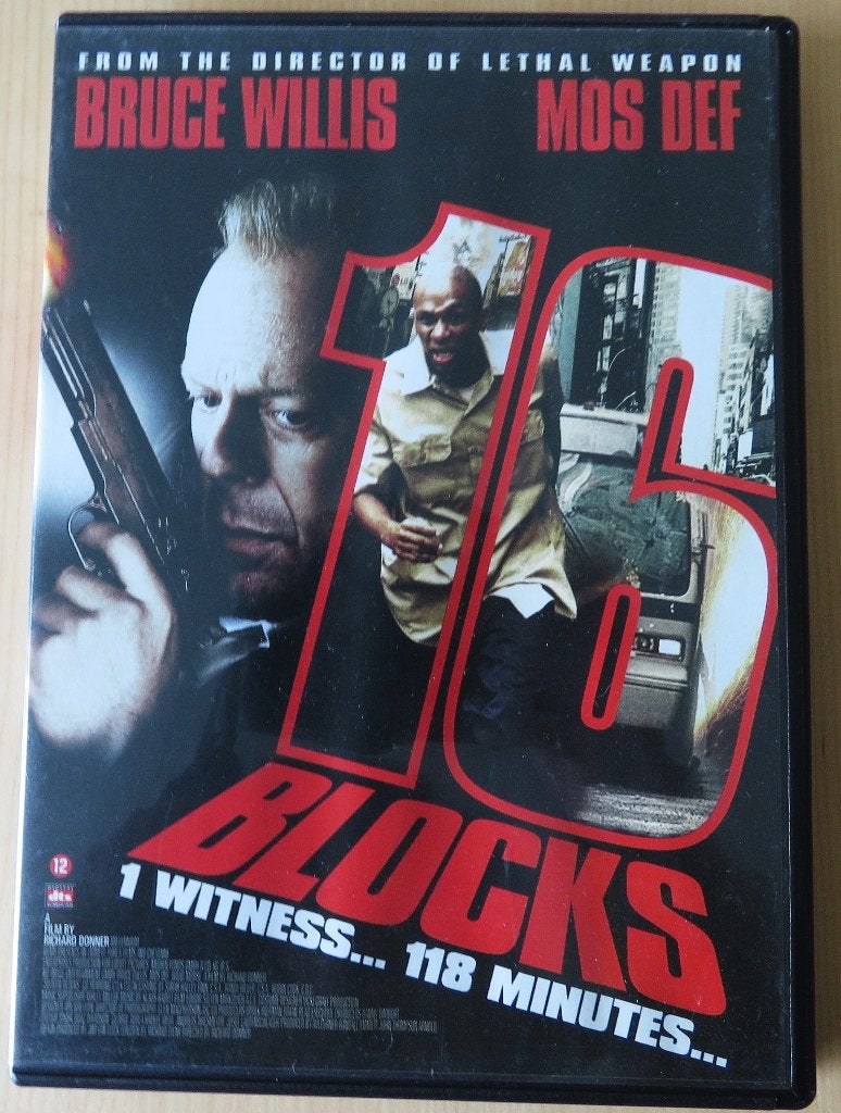 DVD 16 Blocks (2006) Bruce Willis, Mos Def, Ophalen, Gebruikt, Nederlands, Actie
