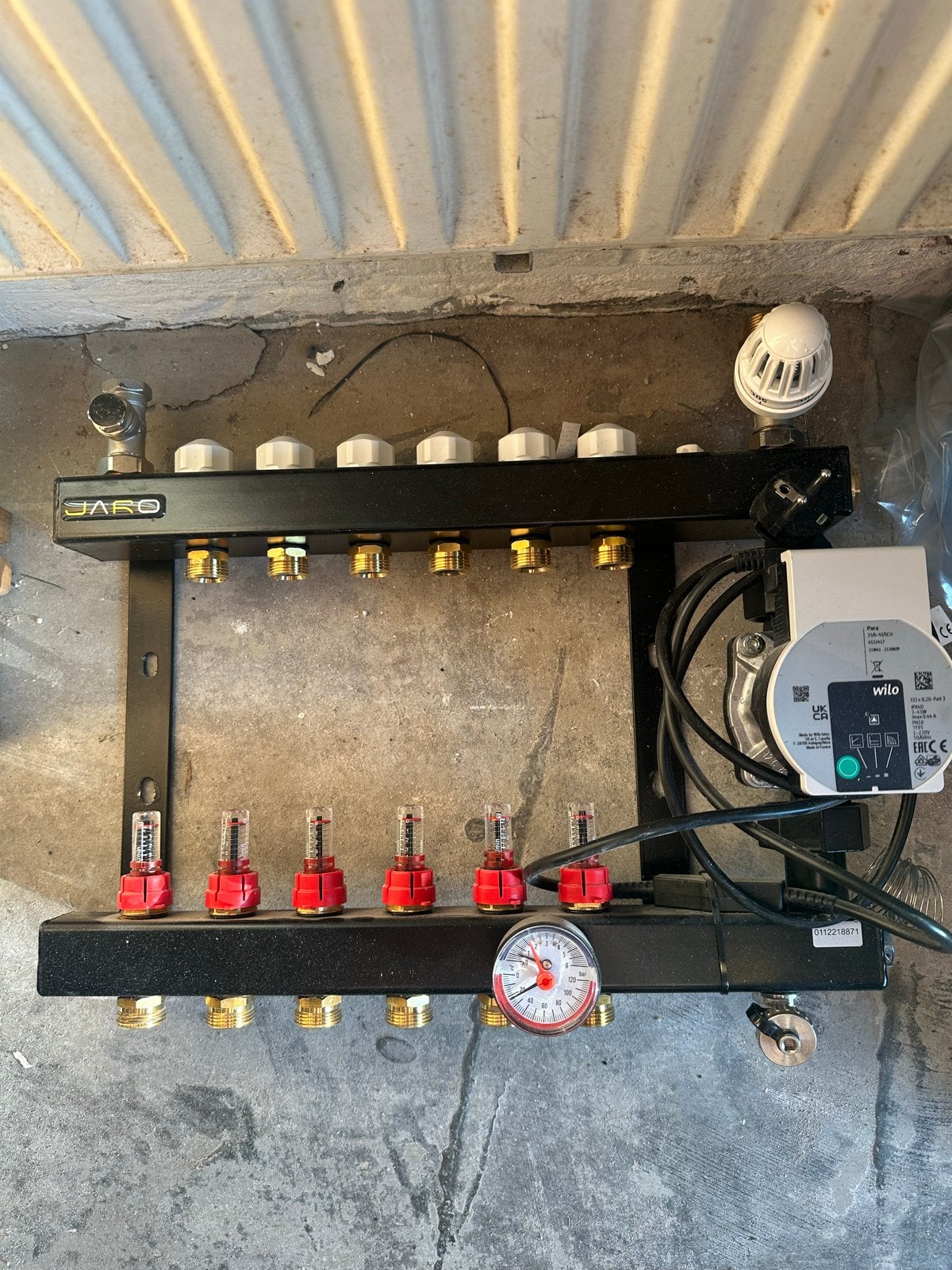 Jaro vloerverwarming verdeler met Wilo pomp, 6 groepen, Doe-het-zelf en Verbouw, Verwarming en Radiatoren, Ophalen, 30 tot 80 cm