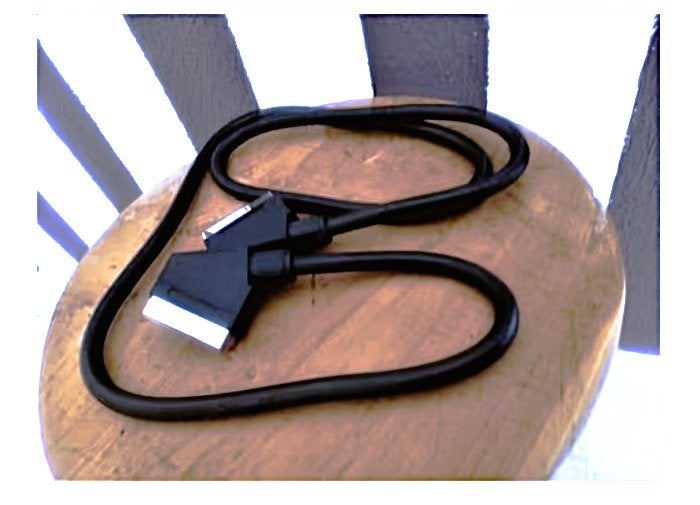 2 SCART-kabels- 1,5 meter/voor video/DVD/sateliet, Ophalen of Verzenden, Gebruikt, Minder dan 2 meter, Scartkabel