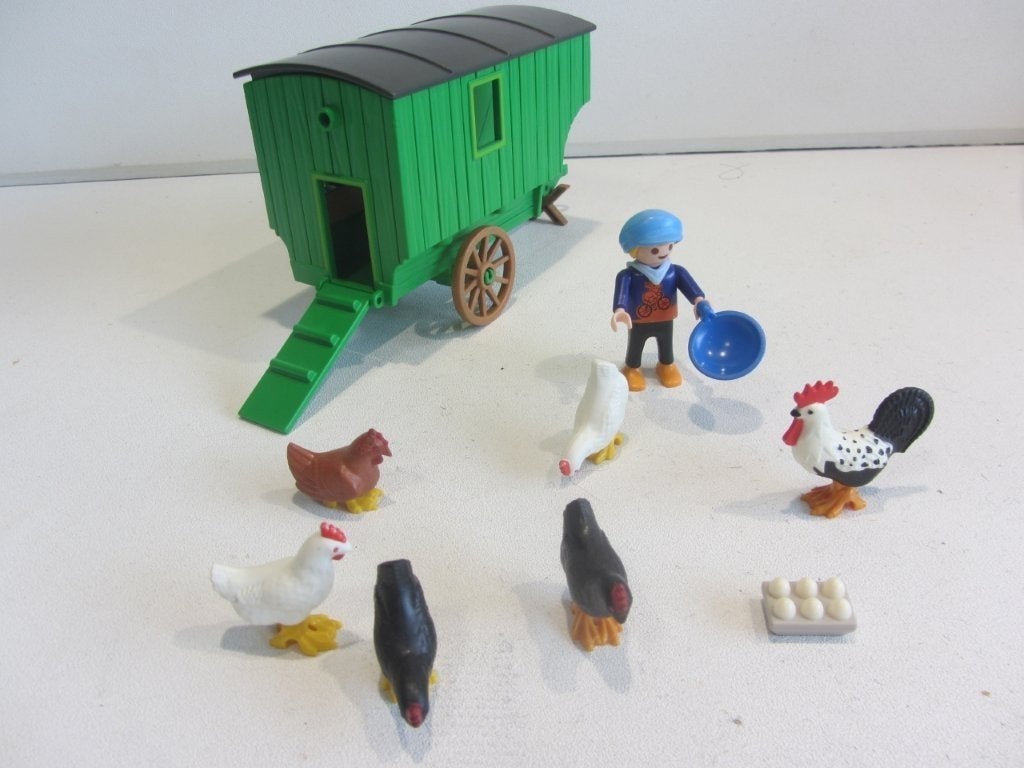 Playmobil Kind met kippenhok – 70138 scharrekippen, Ophalen of Verzenden, Gebruikt, Los playmobil