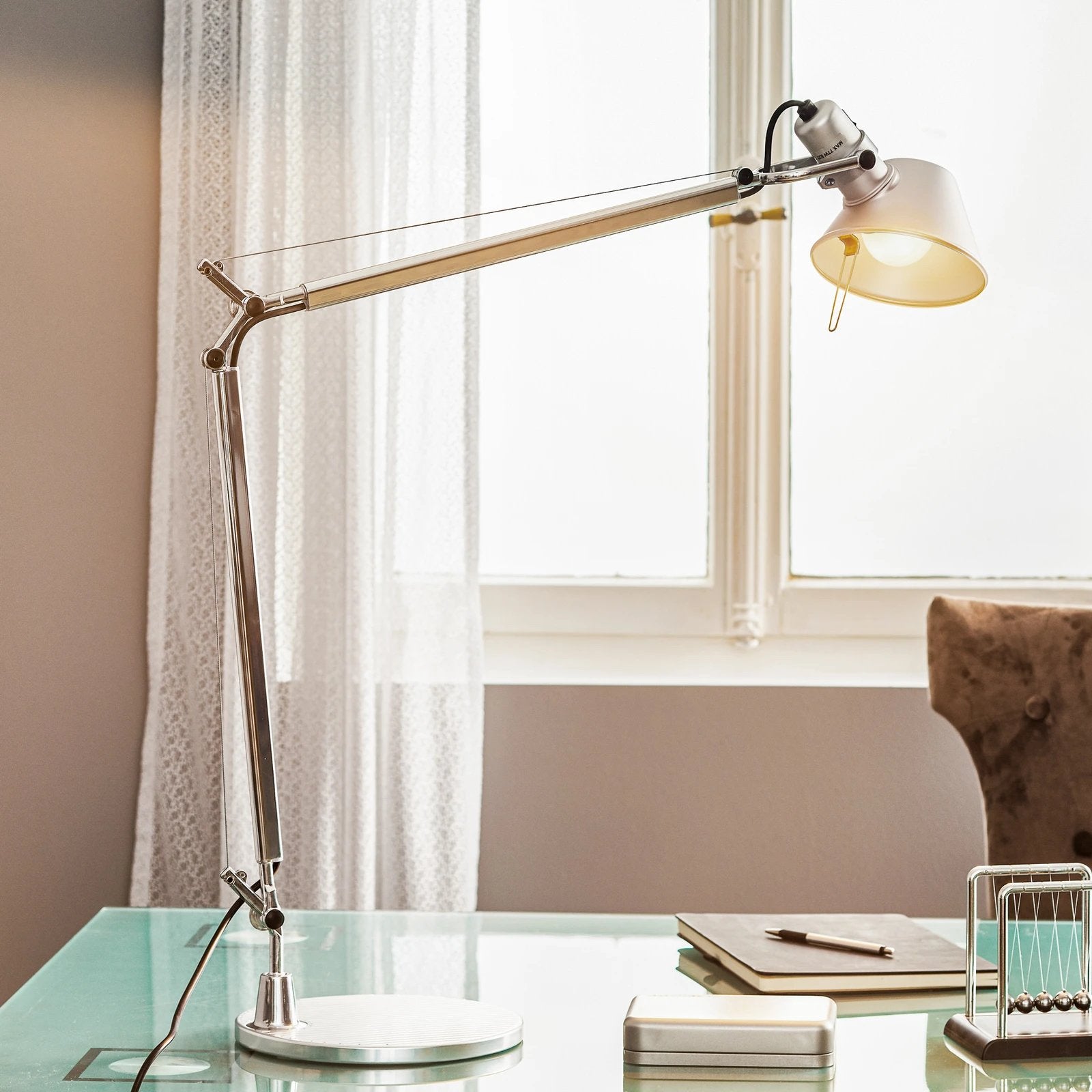 Artemide Tolomeo bureaulamp, Ophalen of Verzenden, Gebruikt, Vergrootglas of Loep