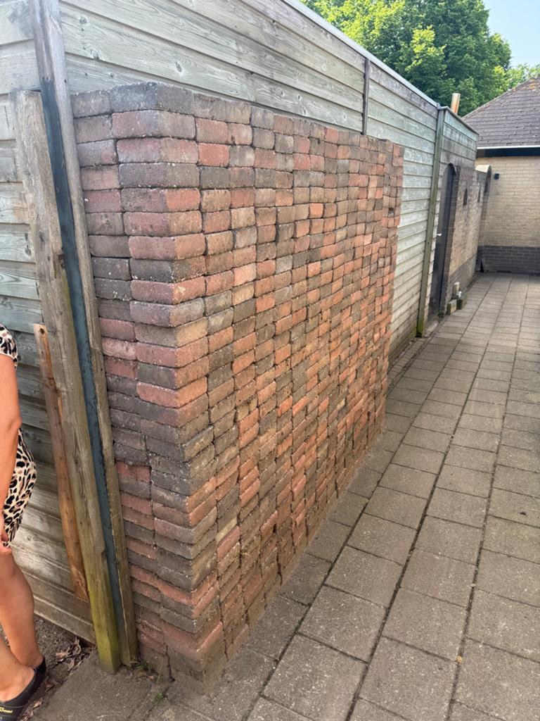 Gebruikte klinkers voor terras of oprit Gratis, Tuin en Terras, Ophalen, Gebruikt, Klinkers, 10 m² of meer