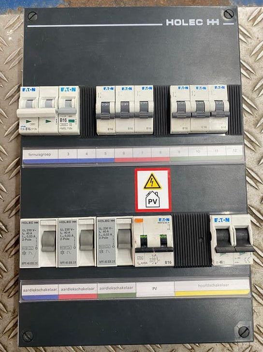 Eaton Groepenkast / Verdeler met Aardlekschakelaars, Ophalen, Gebruikt, Eaton, Groepenkast