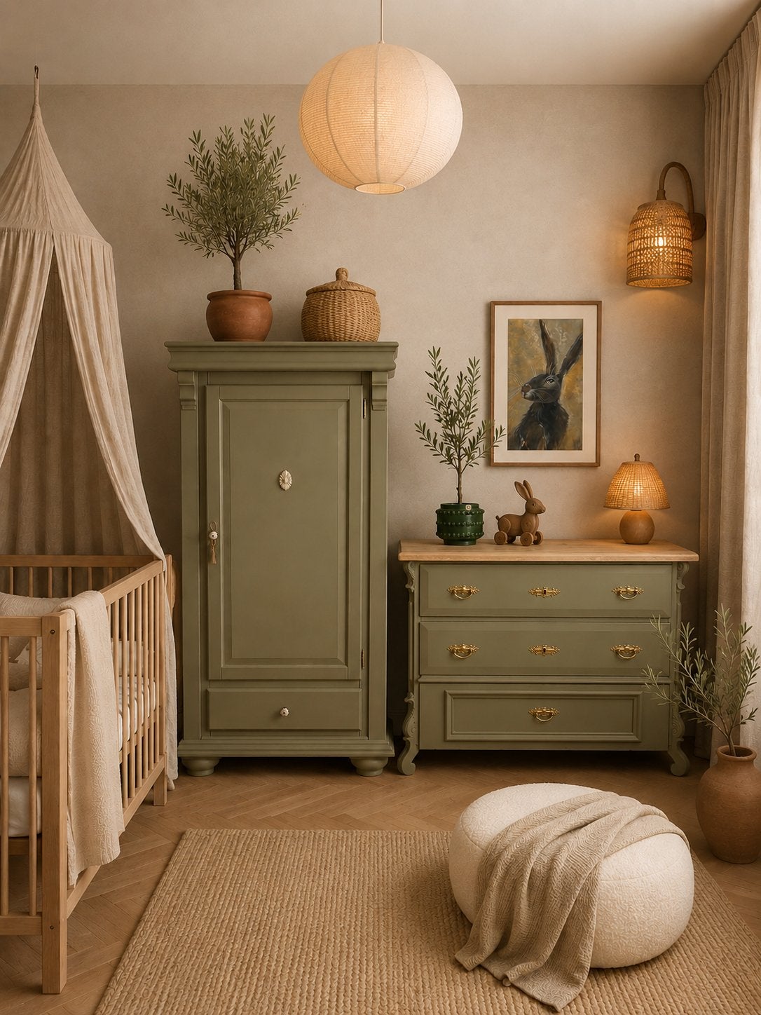 Vintage babykamer linnenkast commode meidenkast kledingkast, Ophalen, 50 tot 70 cm, 105 cm of meer, Nvt