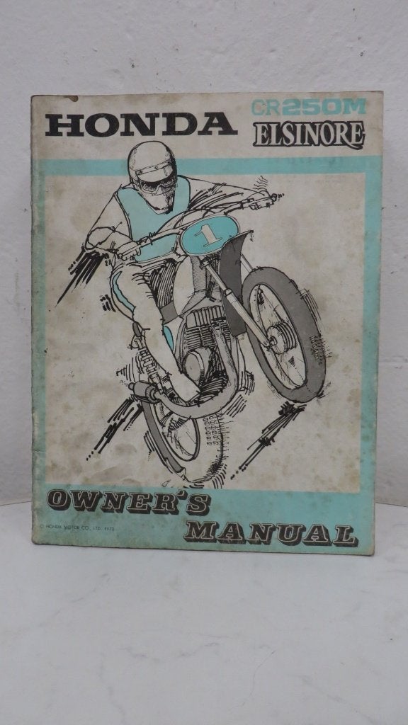 Honda CR250M Elsinore Owner's Manual  Werkplaats handleiding, Motoren, Ophalen of Verzenden, Honda