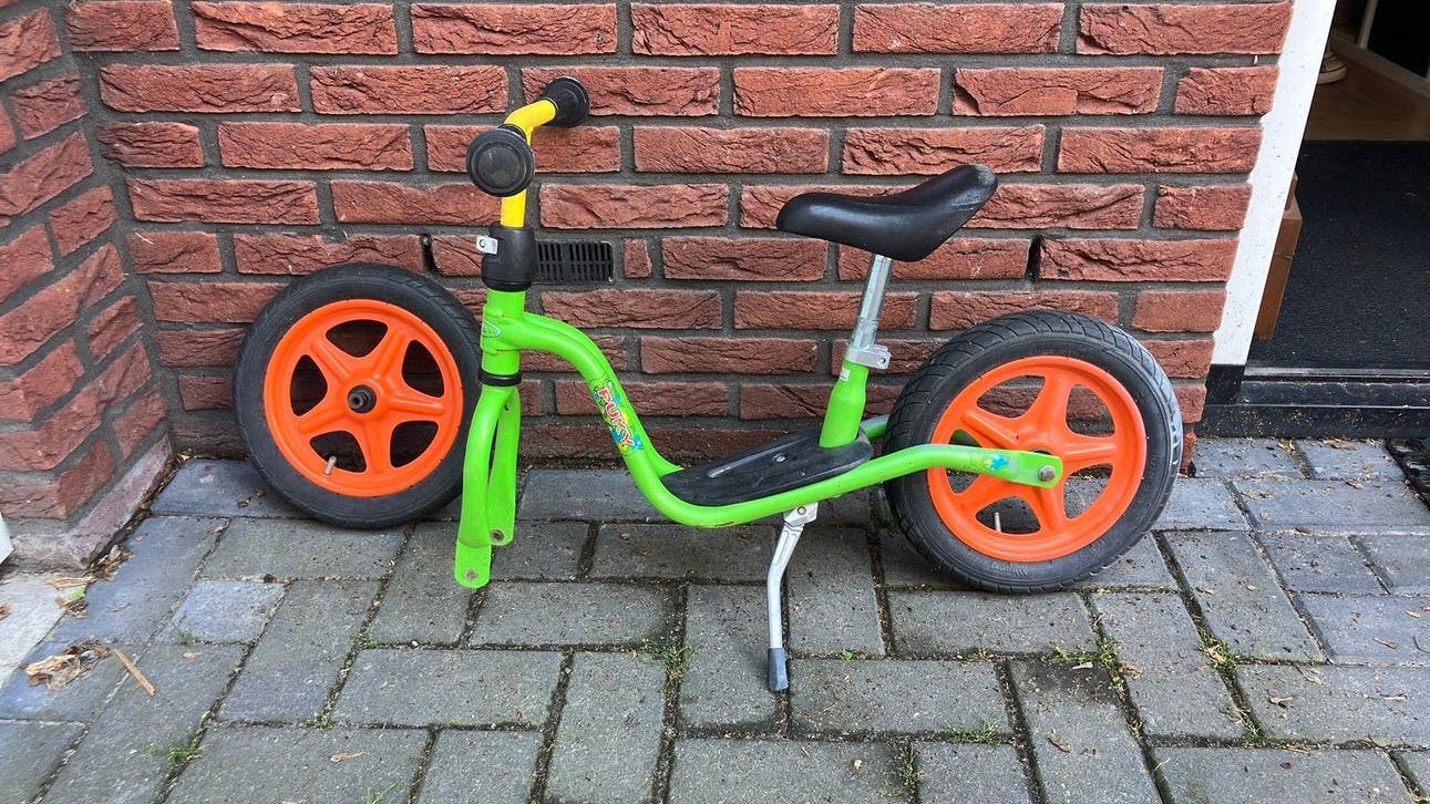 Pucky loopfiets gratis, Kinderen en Baby's, Speelgoed | Buiten | Voertuigen en Loopfietsen, Ophalen, Gebruikt, Loopfiets