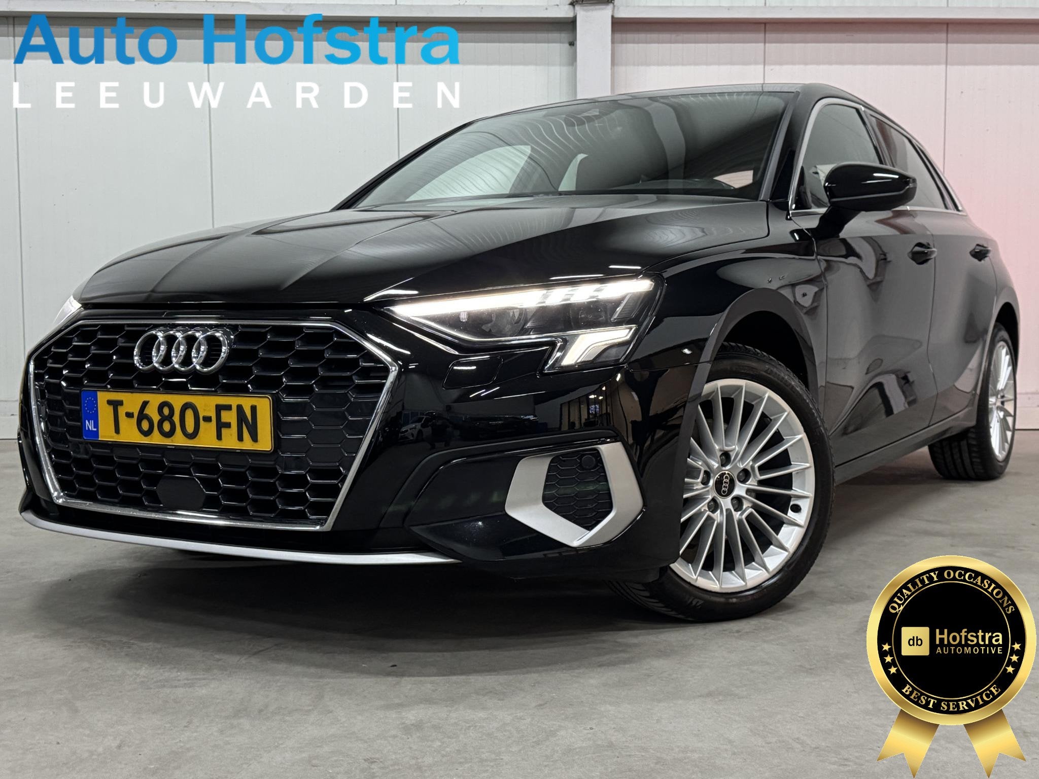 Audi A3 Sportback 30 TFSI Advanced edition AUTOMAAT DIGI-DAS, Stof, Gebruikt, Zwart, Bedrijf