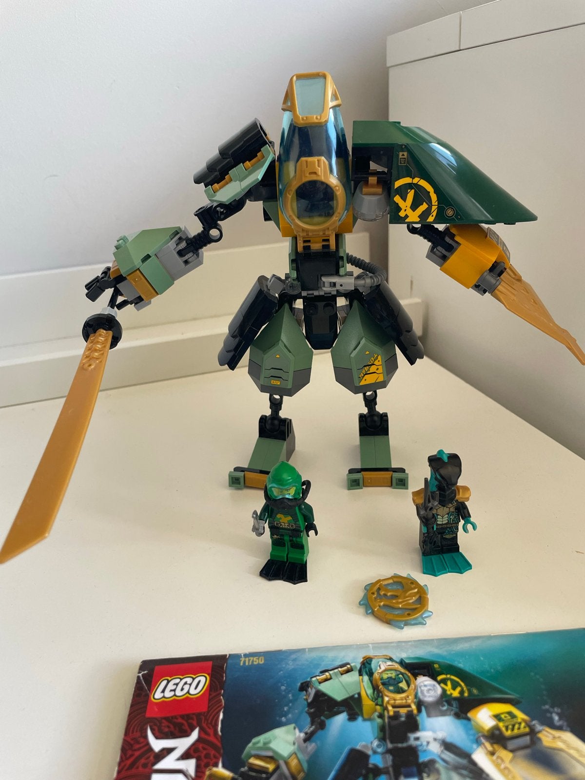 Lego Ninjago Lloyd's Hydro Mech set 71750, Lego, Ophalen of Verzenden, Zo goed als nieuw, Compleet