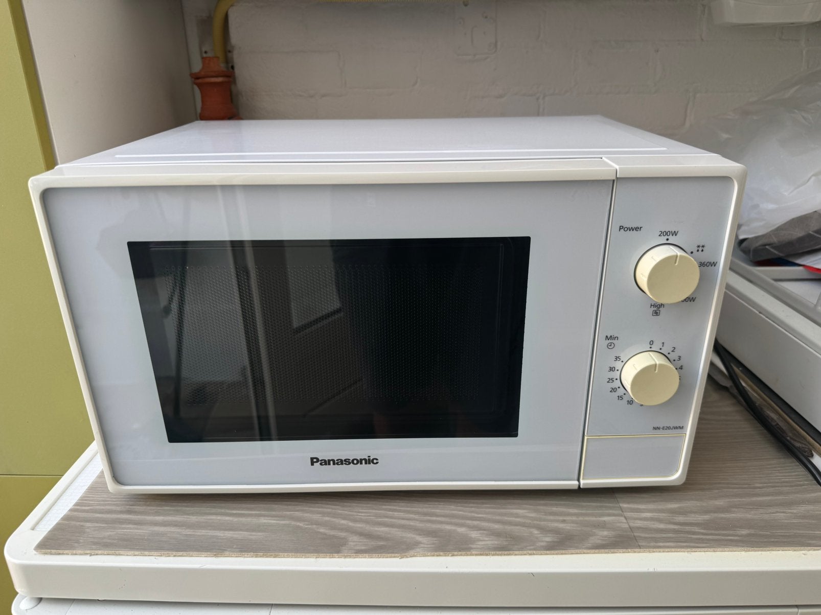 Panasonic Witte Magnetron | Schoon | Werkt Goed, Ophalen, Gebruikt, Minder dan 45 cm, Magnetron