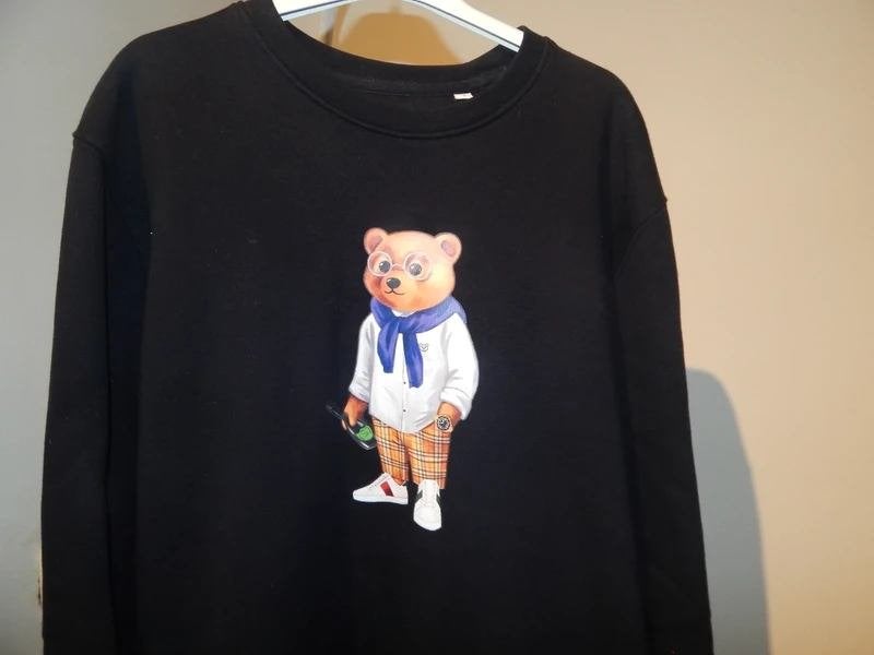 Baron Filou zwarte sweater beer print in kleur Als Nieuw M, Baron Filou, Zwart, Zo goed als nieuw, Verzenden