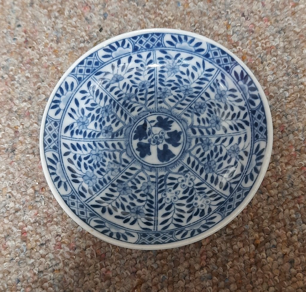 Antiek porseleinen Mosa Kangxi schoteltje, Ophalen of Verzenden