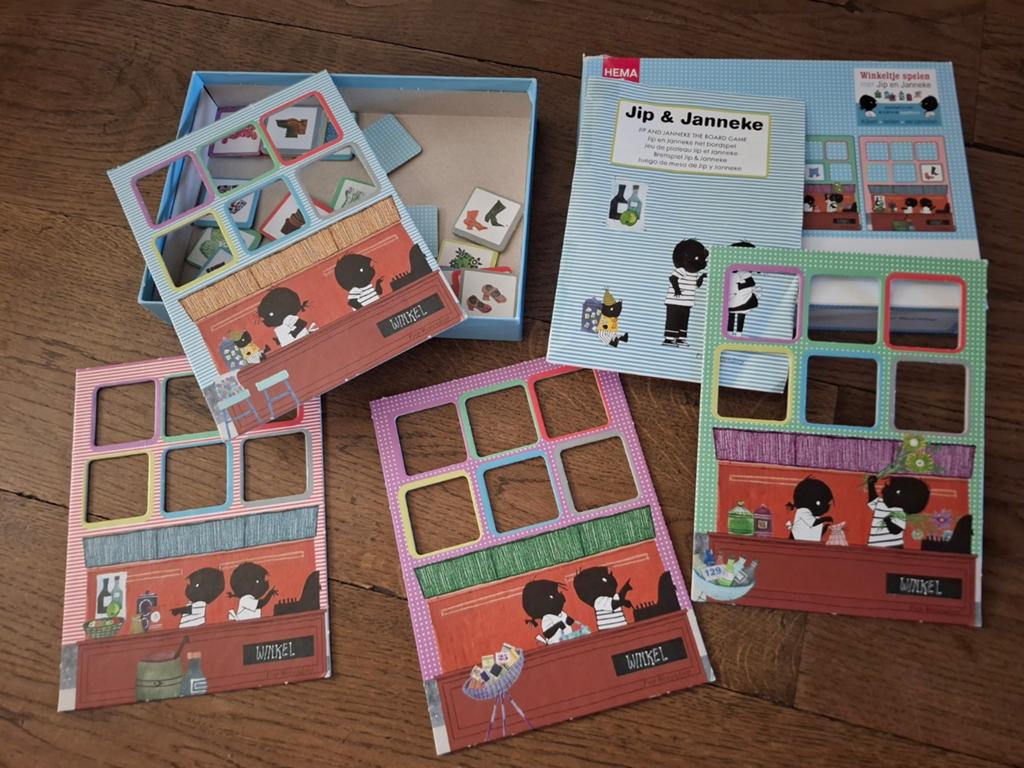Jip & Janneke Boodschappen Spel HEMA, Hobby en Vrije tijd, Gezelschapsspellen | Bordspellen, Drie of vier spelers, Ophalen, Gebruikt