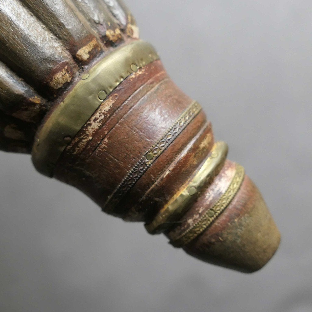 Wand lamp uit India LA2 houten wand decoratie oosters Azie, Ophalen of Verzenden