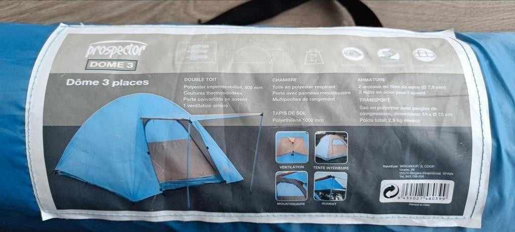 Prospector Dome 3 tent 3 personen, Ophalen of Verzenden