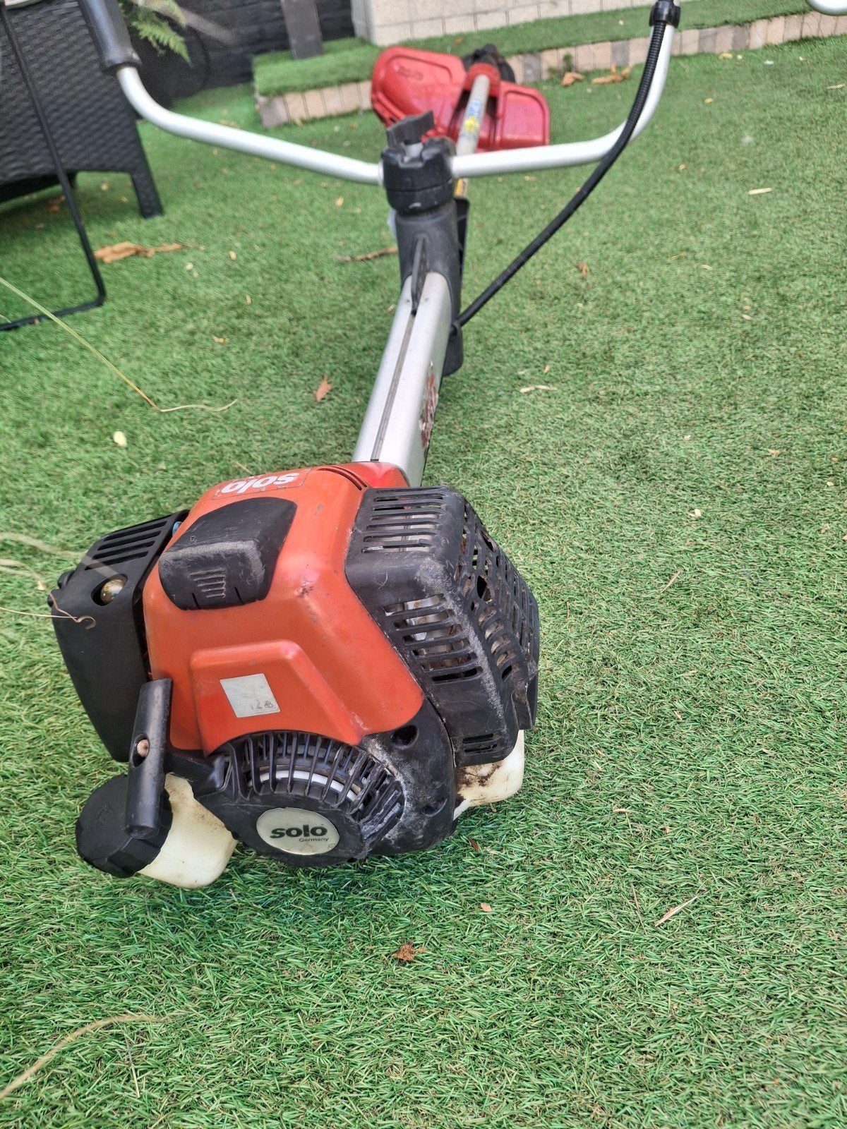 Solo 154 Benzine Bosmaaier - Krachtig en Betrouwbaar, Ophalen of Verzenden, Gebruikt, Benzine-grasmaaier, Solo