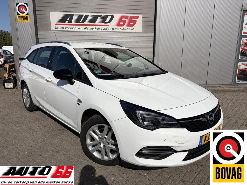 Opel Astra Sports Tourer 1.2 Business Edition, Auto's, Voorwielaandrijving, Stof, 1199 cc, Wit