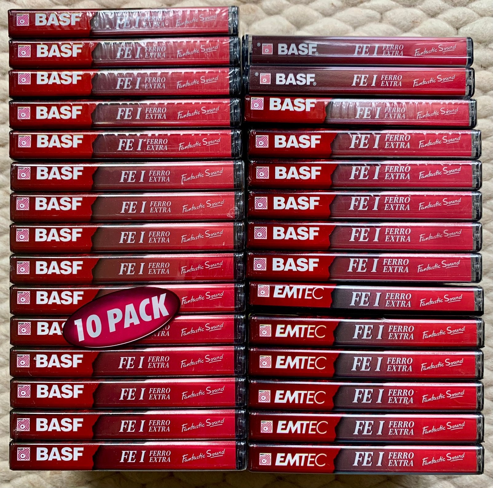 NOS ‘NIEUW’ BASF Ferro Extra FEI 60 90 cassettebandjes FE I, BASF Emtec, Basf SE Carl-Bosch-Straße 38⁩ 67063 Ludwigshafen am Rhein Duitsland