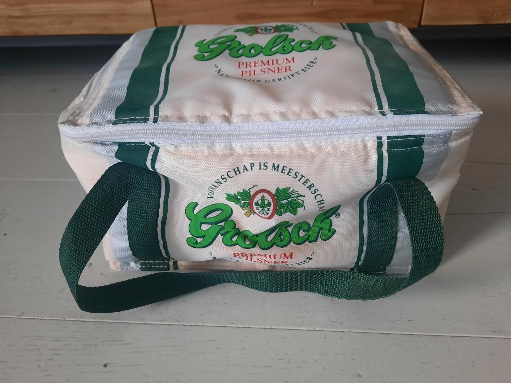 Te koop: witte Grolsch koeltas, Ophalen of Verzenden, Zo goed als nieuw, Overige typen, Grolsch