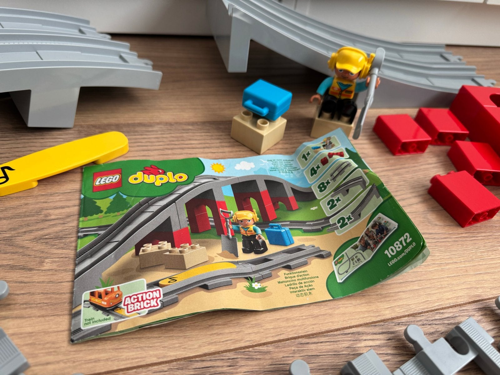 Lego Duplo 10872 Treinbrug en Rails, Ophalen, Overige thema's, Lego, Zo goed als nieuw