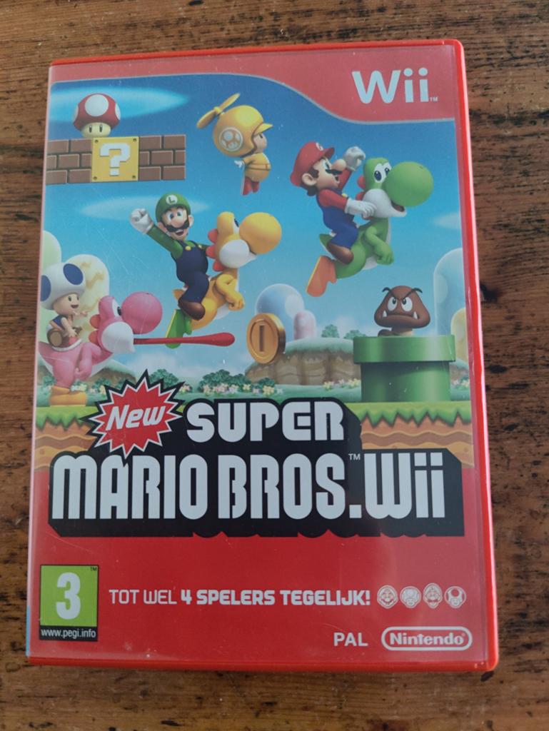 New Super Mario Bros. Wii - Klassiek platformplezier!, Spelcomputers en Games, Ophalen, Eén computer, Zo goed als nieuw, Platform