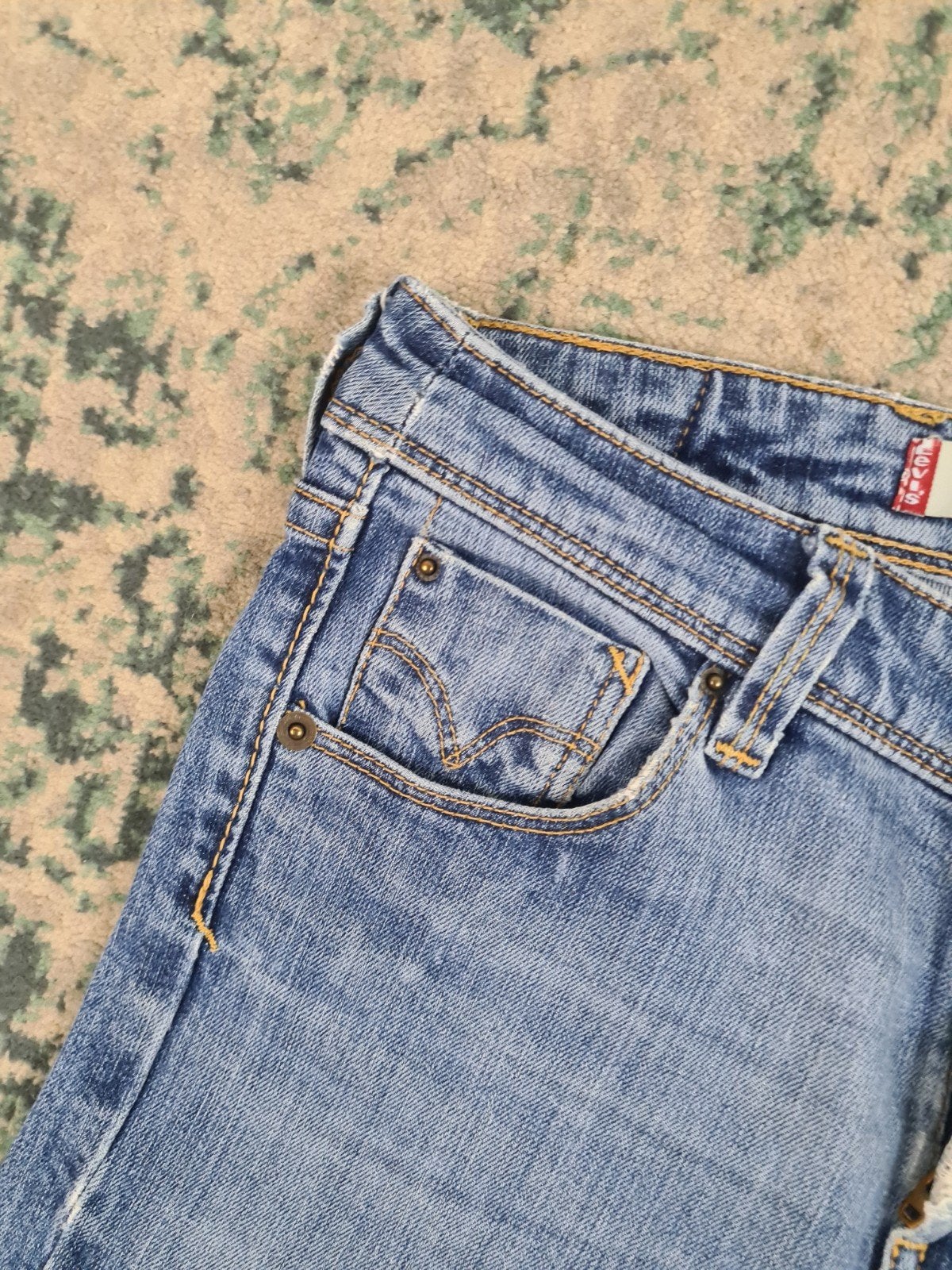 Levi’s 627 straight fit W26 L30 Dames Tulsi2630 High-rise, Blauw, Ophalen of Verzenden, Zo goed als nieuw, W27 (confectie 34) of kleiner