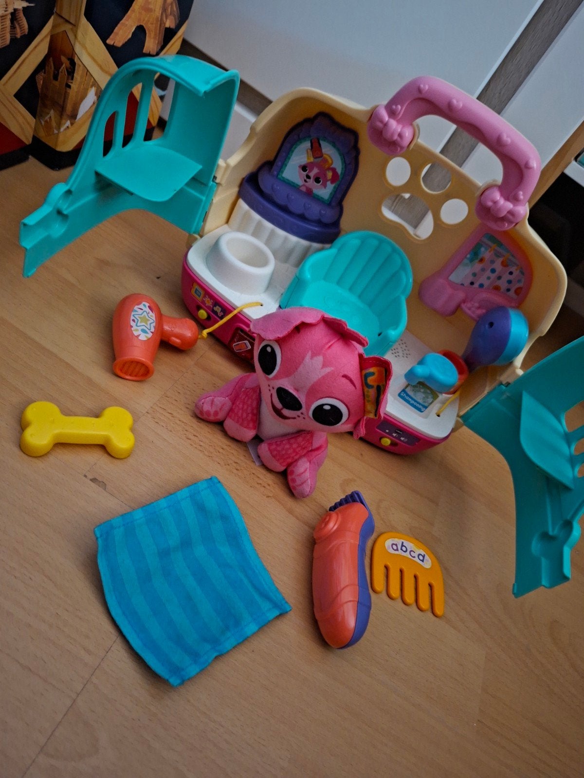 VTech Trimsalon Speelset met Hondje en Accessoires, Ophalen, Gebruikt, Overige typen, Met geluid