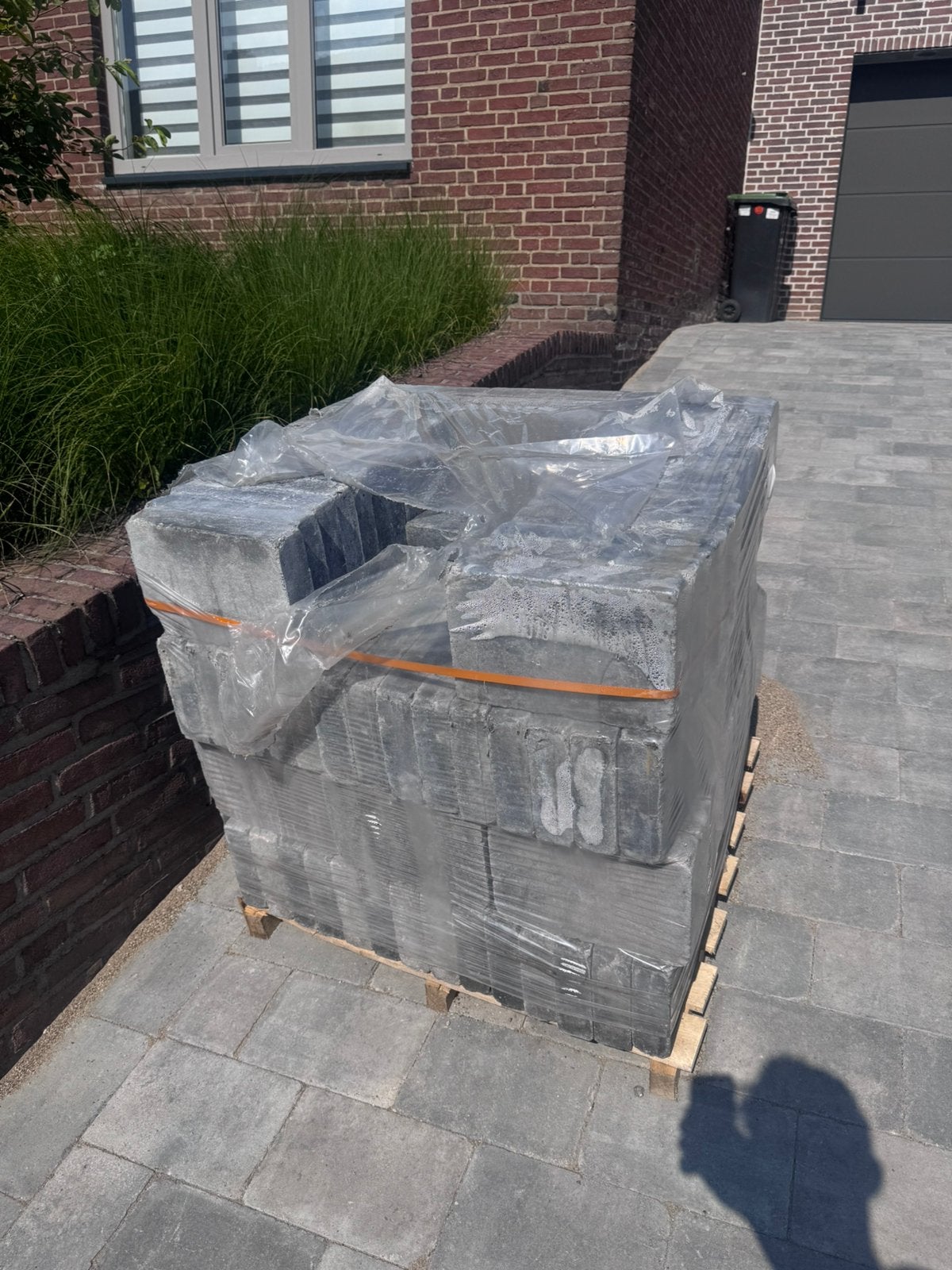 Getrommelde stenen grijs 20x30x6 NIEUW, Tuin en Terras, Tegels en Klinkers, Ophalen, Zo goed als nieuw, Beton, Klinkers