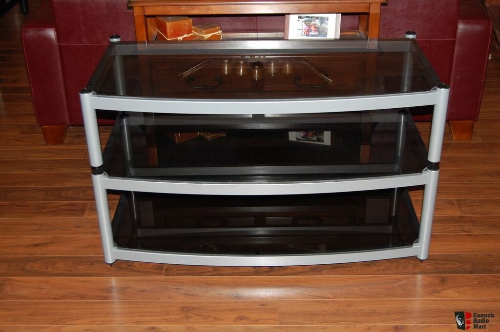 Atacama Equinox AV 2 - audio meubel | hifi rack, Ophalen, Gebruikt, 100 tot 150 cm, Glas