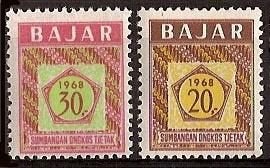 Indonesie Dienst 1/2 postfris 1968, Ophalen of Verzenden, Postfris, Zuidoost-Azië