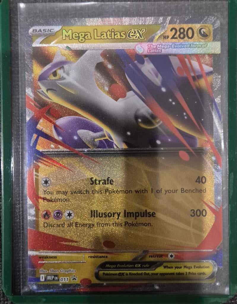 Mega Latias EX Pokémon Kaart - MEP EN 011, Ophalen of Verzenden, Nieuw, Losse kaart, Foil