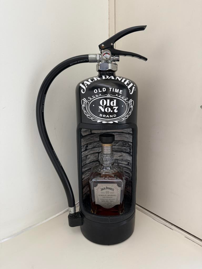 Jack Daniels Brandblusser Lamp - Uniek en Sfeervol, Ophalen, Zo goed als nieuw, 50 tot 75 cm
