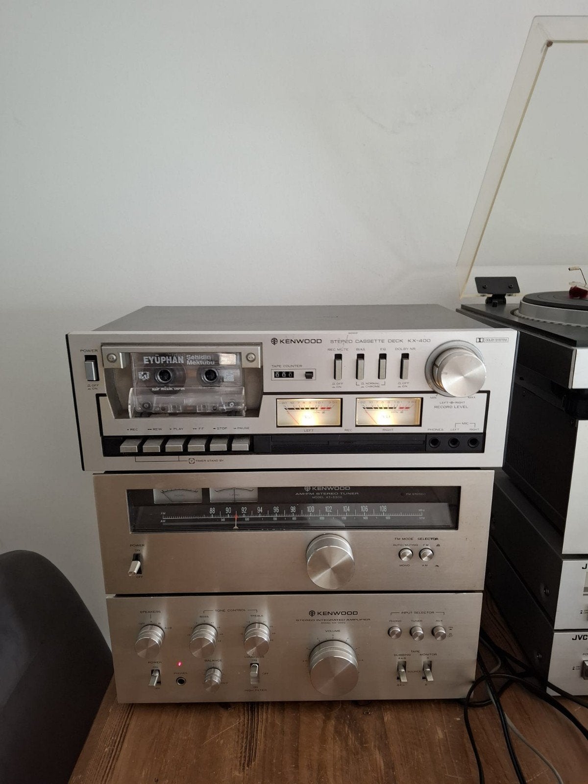 PRACHTIGE KENWOOD METAL VINTAGE STEREOSET LOSSE COMPONENTEN, Overige merken, Refurbished, Cassettedeck, Losse componenten