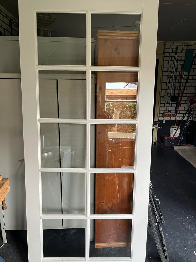 Binnendeur met glas 93 x 211,5 cm, Gebruikt, Binnendeur, Schuifdeur, 200 tot 215 cm