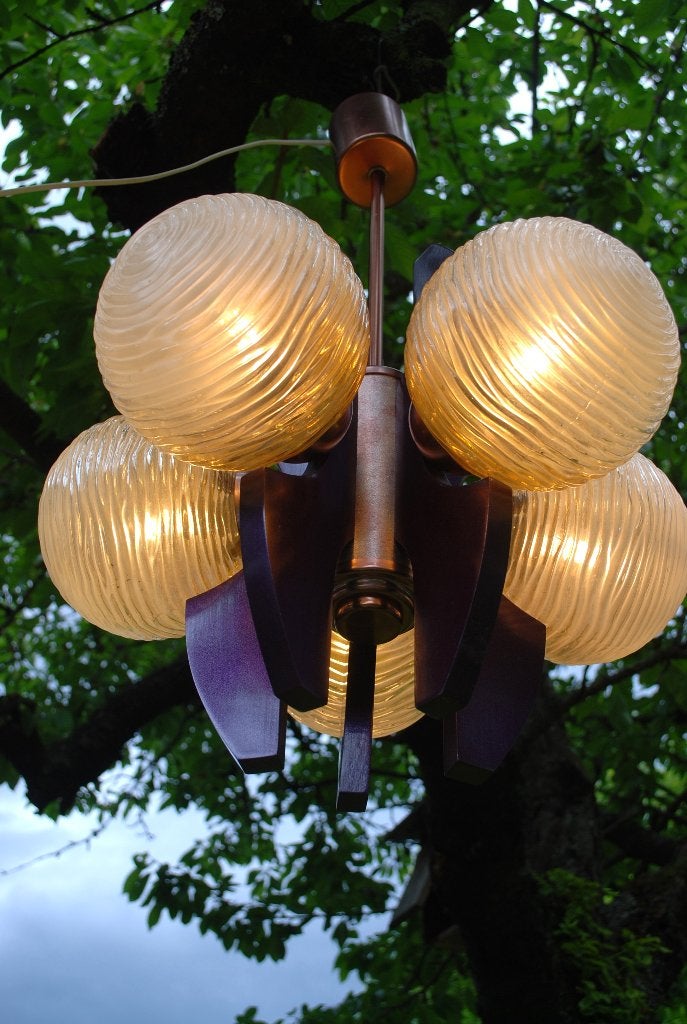 Retro Space age Vintage Hanglamp 1960's -70's, Ophalen of Verzenden