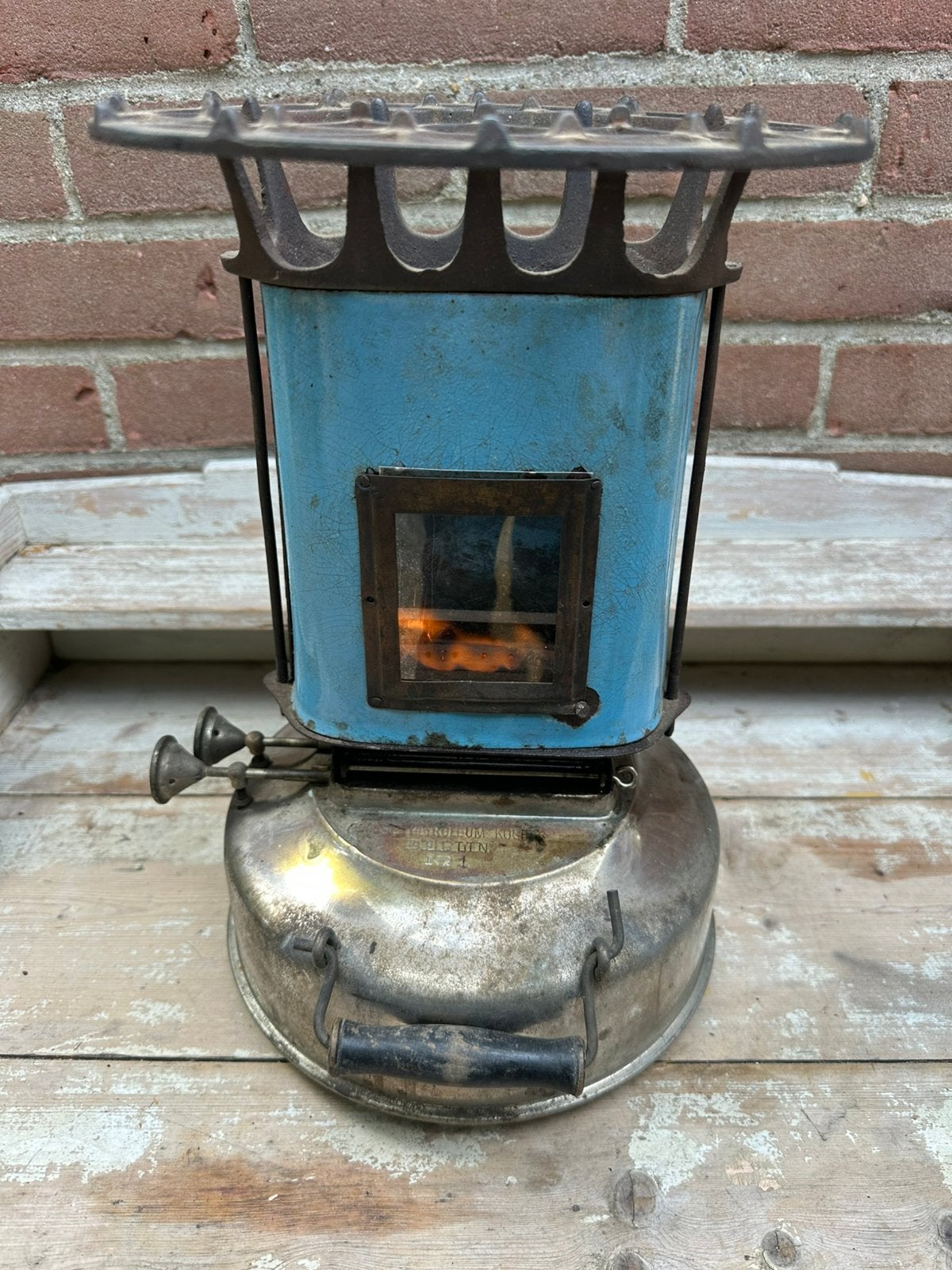 Emaille Petroleumstel Graetz Berlin No1. Petroleumkachel, Ophalen of Verzenden